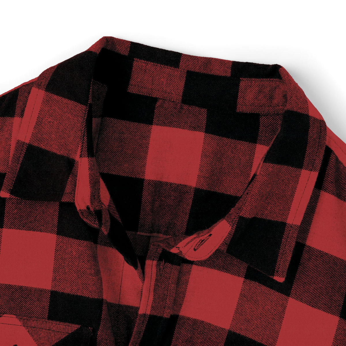 Black & White Buffalo Plaid Flannel Shirt