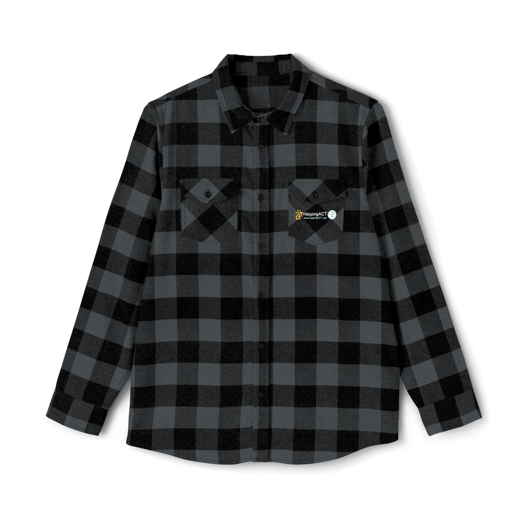Black & White Buffalo Plaid Flannel Shirt