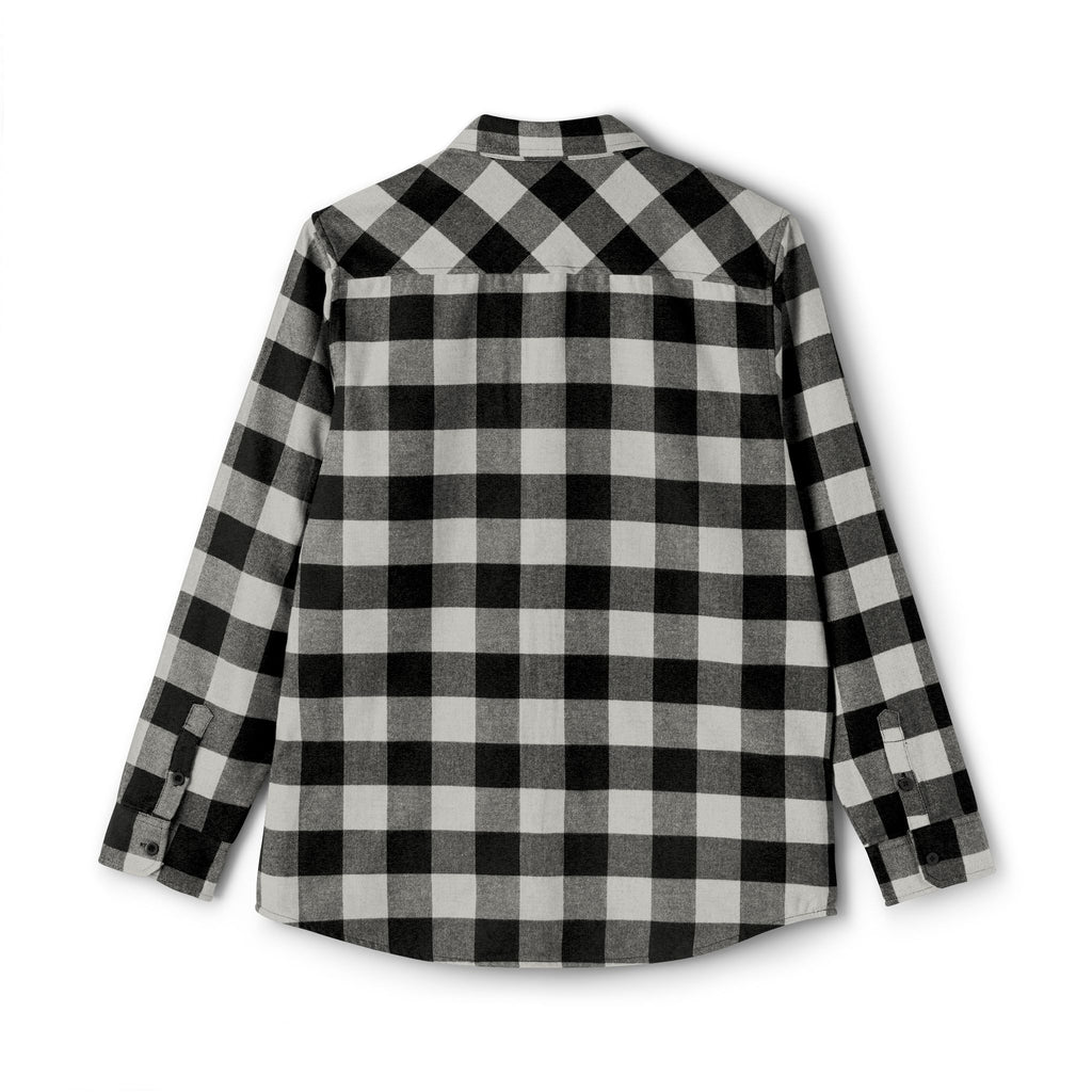 Black & White Buffalo Plaid Flannel Shirt