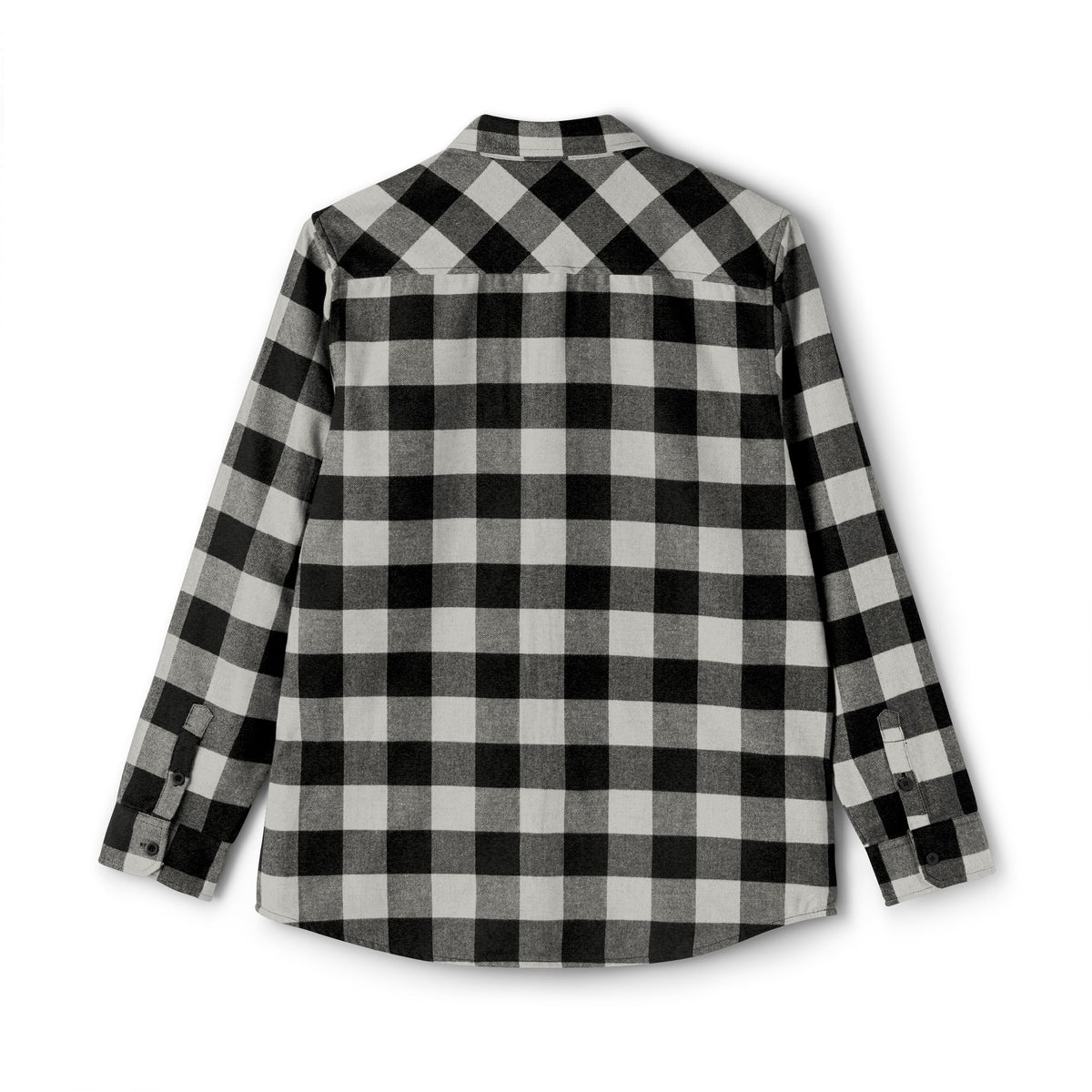 Black & White Buffalo Plaid Flannel Shirt