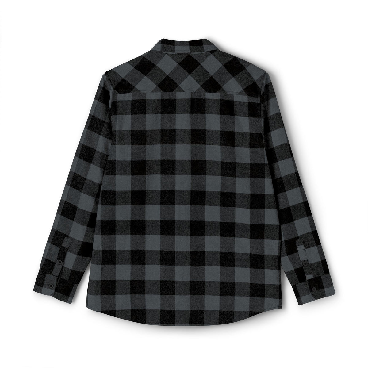 Black & White Buffalo Plaid Flannel Shirt