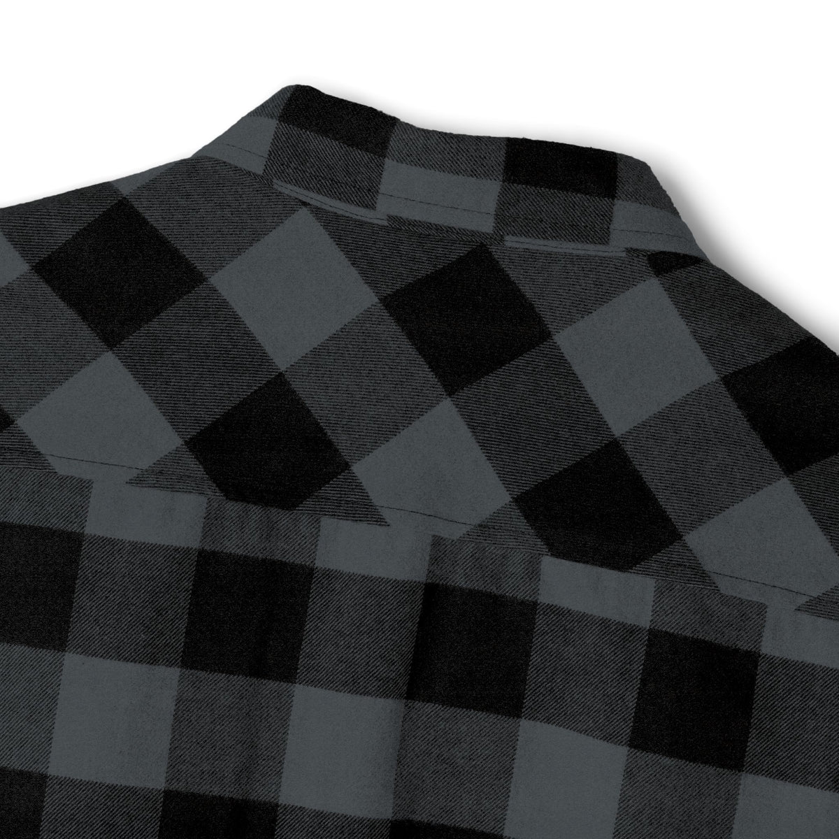 Black & White Buffalo Plaid Flannel Shirt