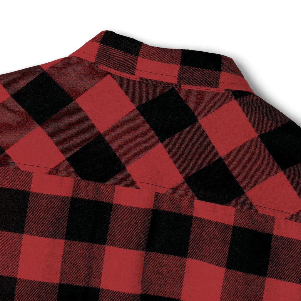 Black & White Buffalo Plaid Flannel Shirt